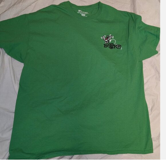 Ed Roth RAT FINK Christmas Holiday Santa Shirt Green Mens Size XL - Picture 2 of 4